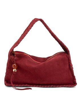 CHEVAL Made In Italy Suede Whipstitched Hobo